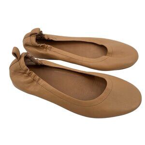 FITFLOP Women’s Size 10 Allegro Ballet Flat Leather Tan Shoes